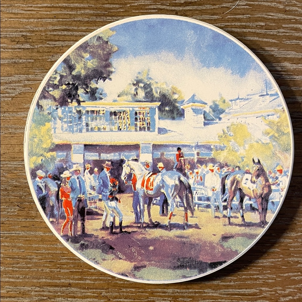 Set of 4 Monmouth Park Racetrack Drink Coasters - Picture 2 of 7